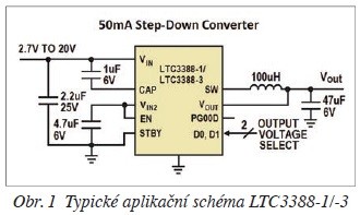 Obr. 1 Typické aplikační schéma